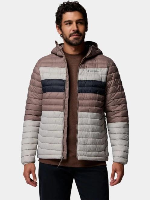 Columbia Powder Pass Hooded Jacket férfi steppelt átmeneti kabát szürke színben 6