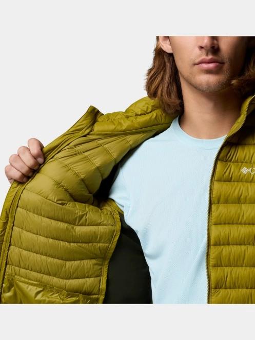 Columbia Powder Pass Hybrid Jacket férfi steppelt átmeneti kabát zöld színben 7