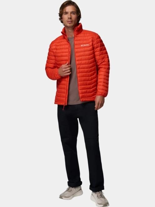 Columbia Powder Pass Hybrid Jacket férfi steppelt átmeneti kabát piros színben 6