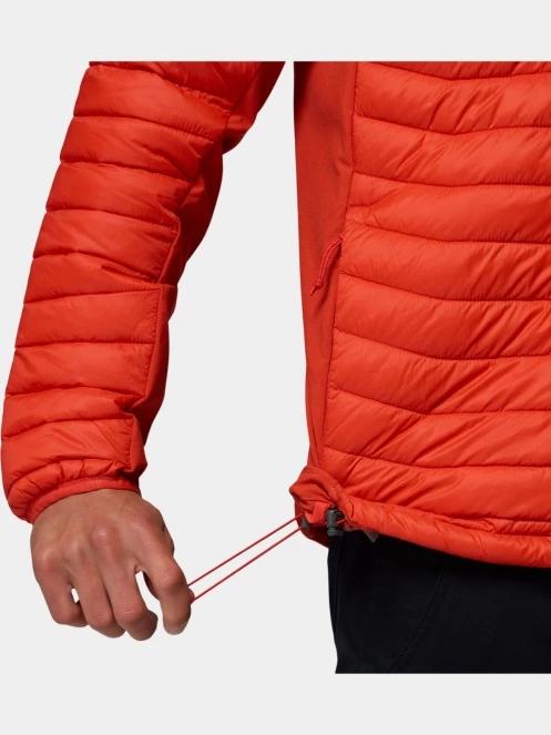 Columbia Powder Pass Hybrid Jacket férfi steppelt átmeneti kabát piros színben 8