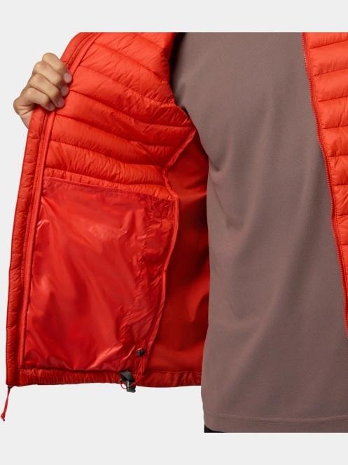 Columbia Powder Pass Hybrid Jacket férfi steppelt átmeneti kabát piros színben 9