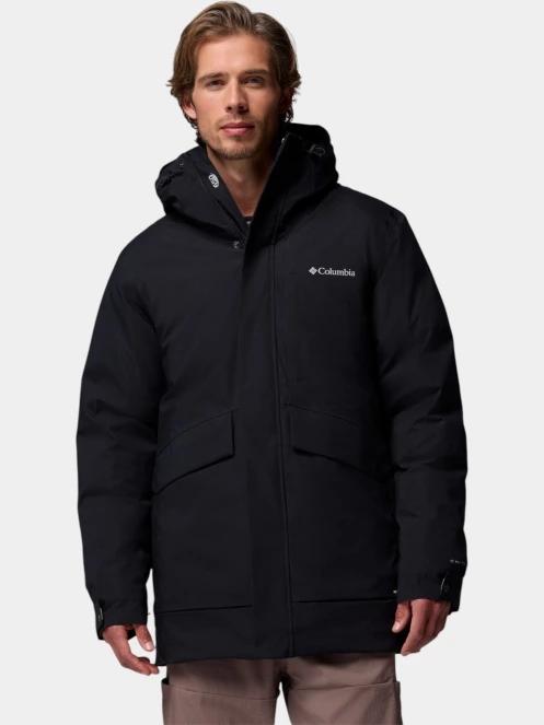 Columbia Street Heights Parka férfi télikabát fekete színben 2