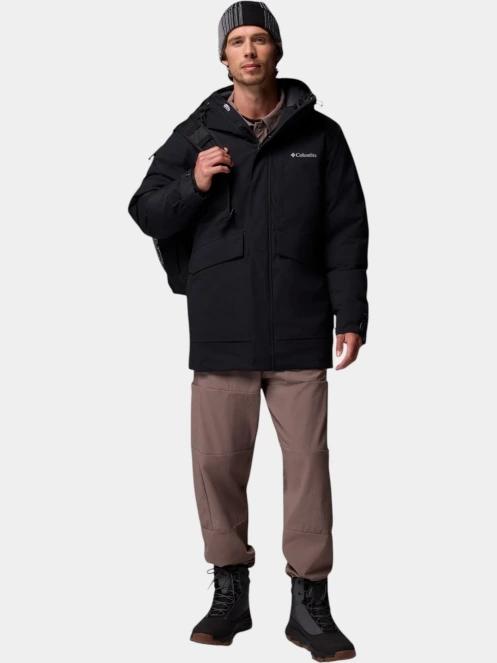 Columbia Street Heights Parka férfi télikabát fekete színben 5