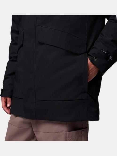 Columbia Street Heights Parka férfi télikabát fekete színben 9