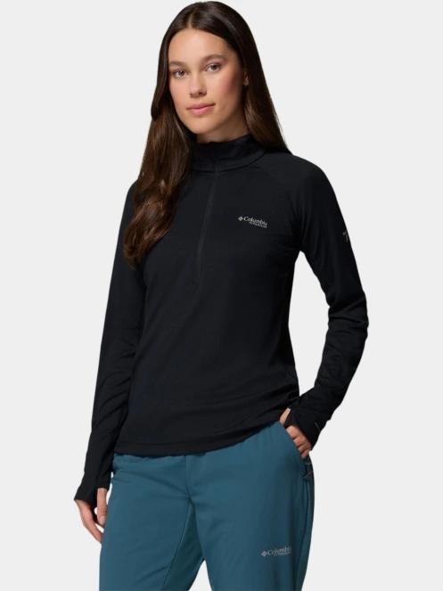 Columbia DriVenture Half Zip női hosszú ujjú sport póló fekete színben 2