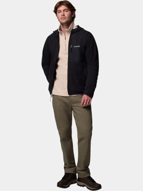 Columbia Fast Trek Overlay Hooded Full Zip férfi polár pulóver fekete színben 6