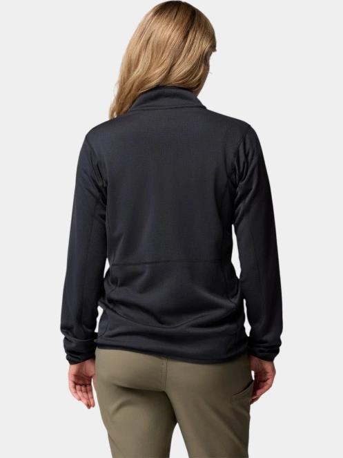 Columbia Essential Hike Grid Fleece Full Zip női polár pulóver fekete színben 4