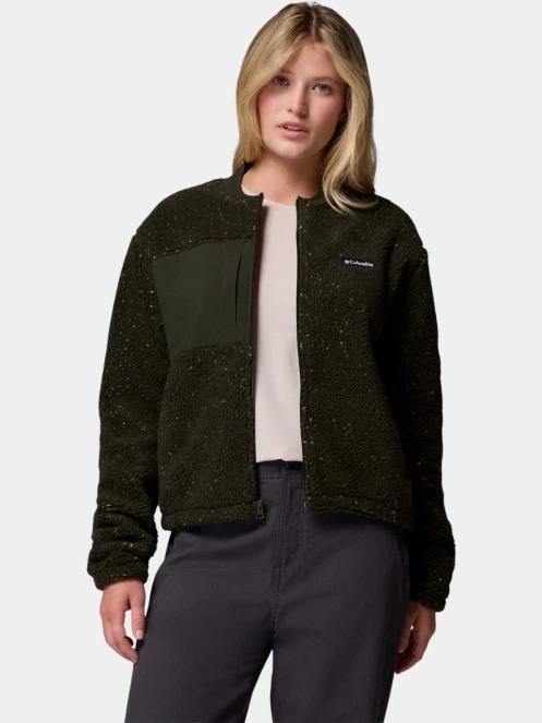 Columbia Stellar Path Fleece Bomber Full Zip női polár pulóver zöld színben 5