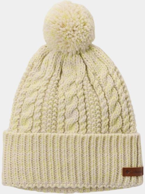 Columbia Cozy Ridge Beanie női bojtos sapka homok színben 2