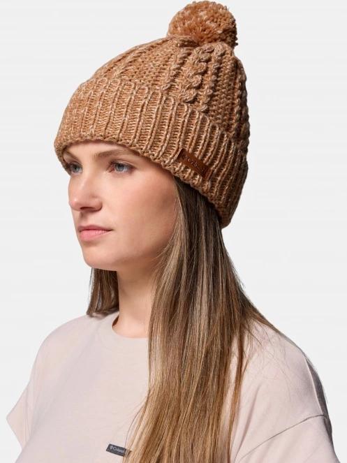 Columbia Cozy Ridge Beanie bojtos sapka barna színben 4