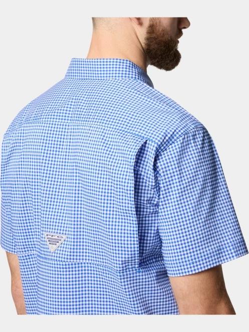 Columbia Harbor Peak Short Sleeve Shirt férfi rövid ujjú ing kék színben 6