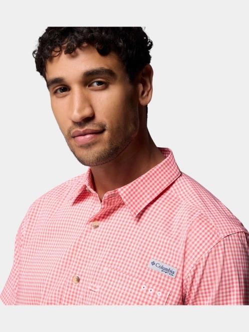 Columbia Harbor Peak Short Sleeve Shirt férfi rövid ujjú ing rózsaszín színben 6