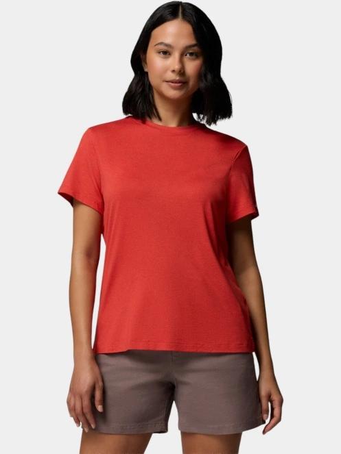 Columbia Parsons Point Short Sleeve Logo Tee női rövid ujjú sport póló piros színben 2
