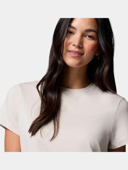Columbia Parsons Point  Short Sleeve Logo Tee női rövid ujjú sport póló homok színben 6