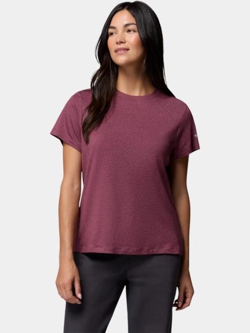 Columbia Parsons Point  Short Sleeve Logo Tee női rövid ujjú sport póló lila színben 2