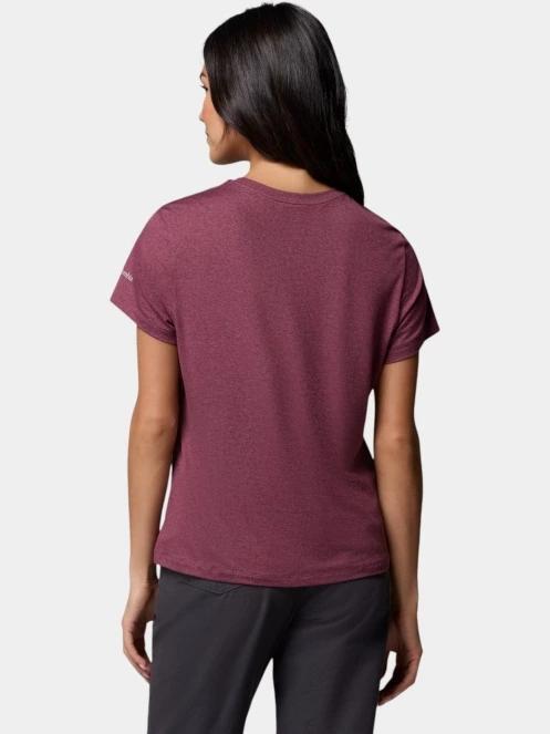Columbia Parsons Point  Short Sleeve Logo Tee női rövid ujjú sport póló lila színben 4