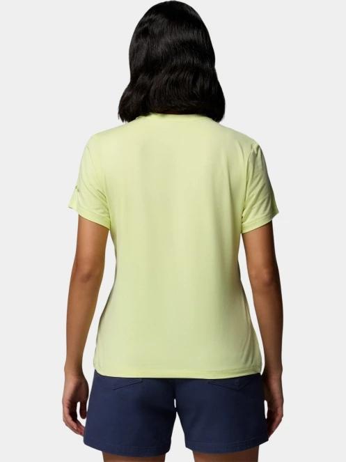 Columbia Parsons Point Short Sleeve Graphic Tee női rövid ujjú póló sárga színben 4