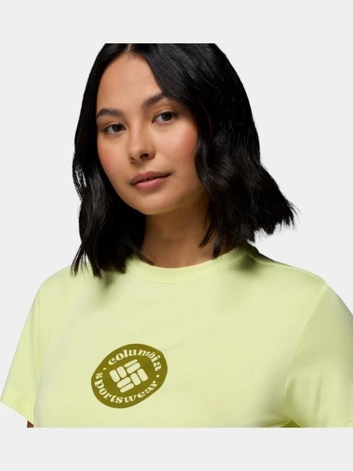 Columbia Parsons Point Short Sleeve Graphic Tee női rövid ujjú póló sárga színben 6