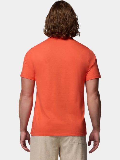 Columbia CSC Basic Logo Tee férfi rövid ujjú póló narancssárga színben 4