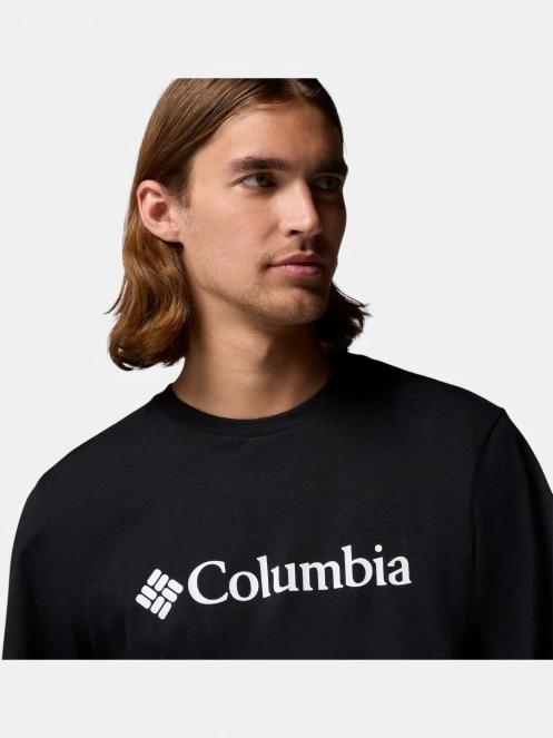 Columbia Csc Basic Logo Tee férfi rövid ujjú póló fekete színben 6