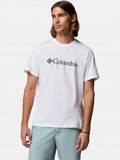 Columbia Csc Basic Logo Tee férfi rövid ujjú póló fehér színben 2