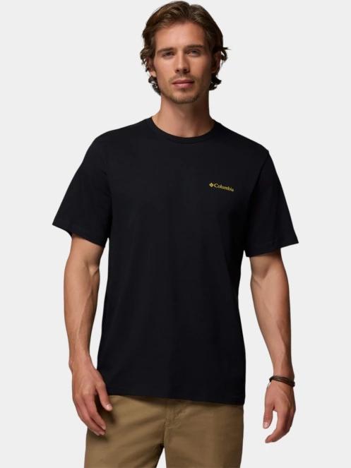 Columbia CSC Logo Back Tee férfi rövid ujjú póló fekete színben 2