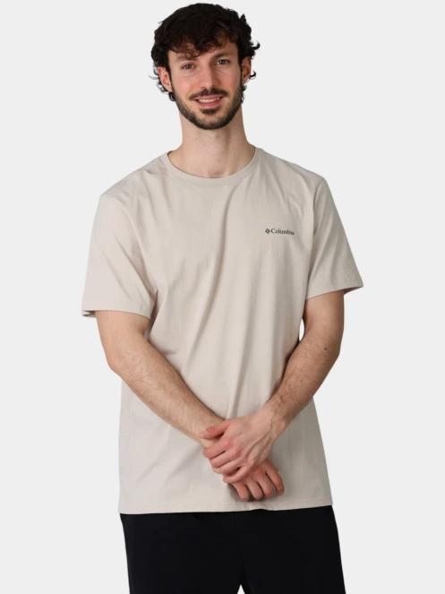 Columbia CSC Outdoor Back Graphic Tee férfi rövid ujjú póló homok színben 2