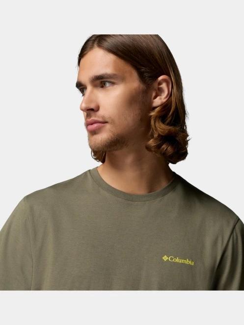 Columbia CSC Outdoor Back Graphic Tee férfi rövid ujjú póló zöld színben 6