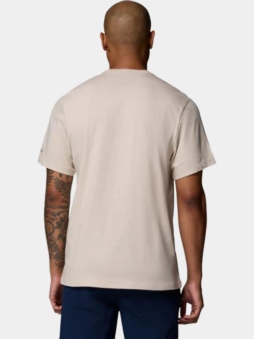 Columbia CSC Seasonal Graphic Tee férfi rövid ujjú póló homok színben 4