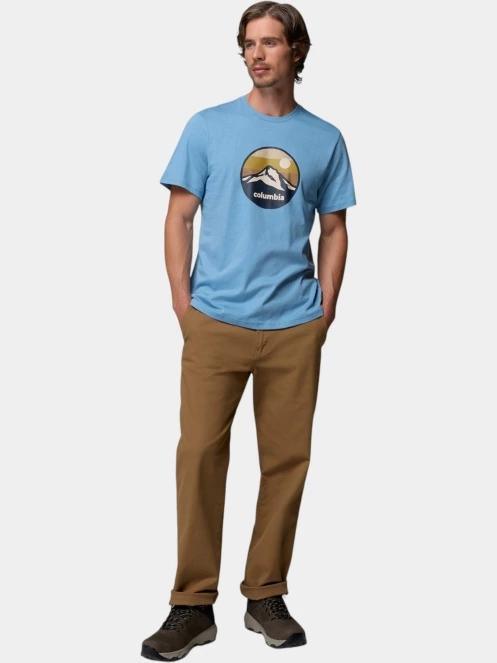 Columbia CSC Seasonal Graphic Tee férfi rövid ujjú póló kék színben 5