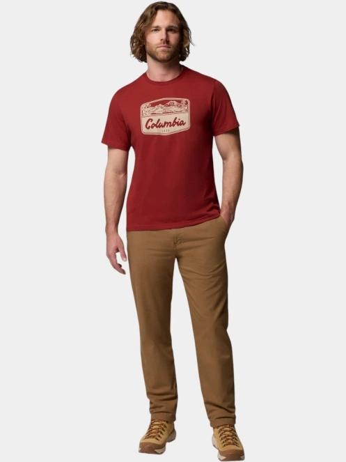 Columbia CSC Seasonal Graphic Tee férfi rövid ujjú póló piros színben 5