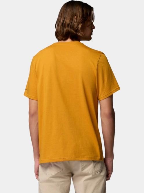 Columbia CSC Seasonal Graphic Tee férfi rövid ujjú póló narancssárga színben 4