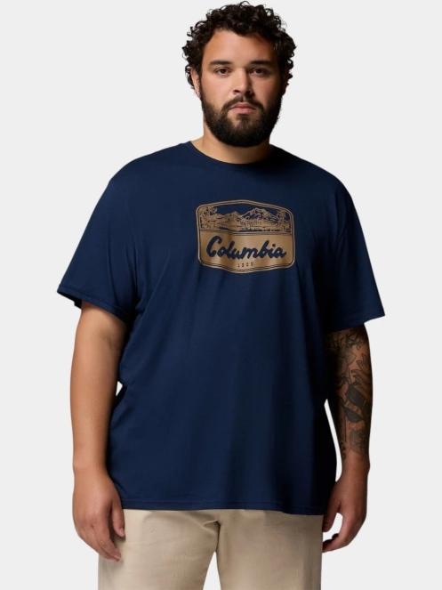 Columbia CSC Seasonal Graphic Tee férfi rövid ujjú póló sötétkék színben 2