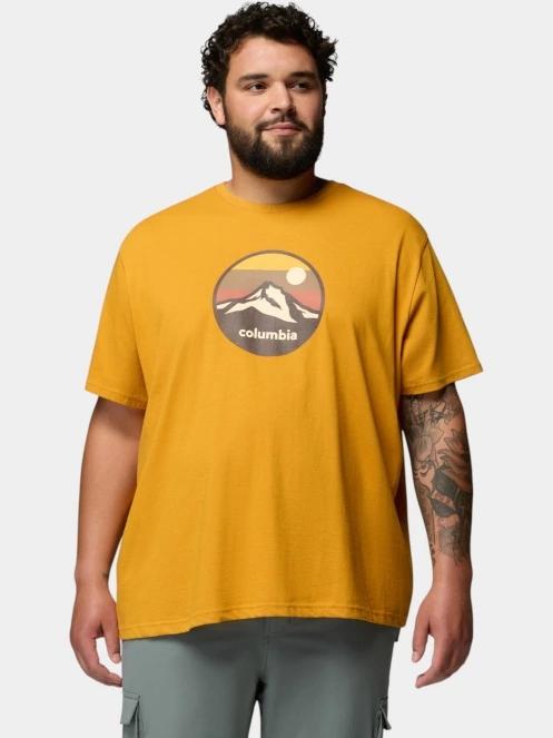 Columbia CSC Seasonal Graphic Tee férfi rövid ujjú póló sárga színben 2
