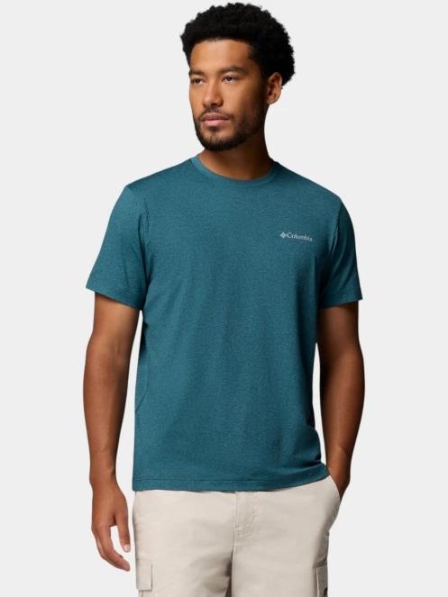 Columbia Parsons Point Short Sleeve Logo Tee férfi rövid ujjú sport póló kék színben 2