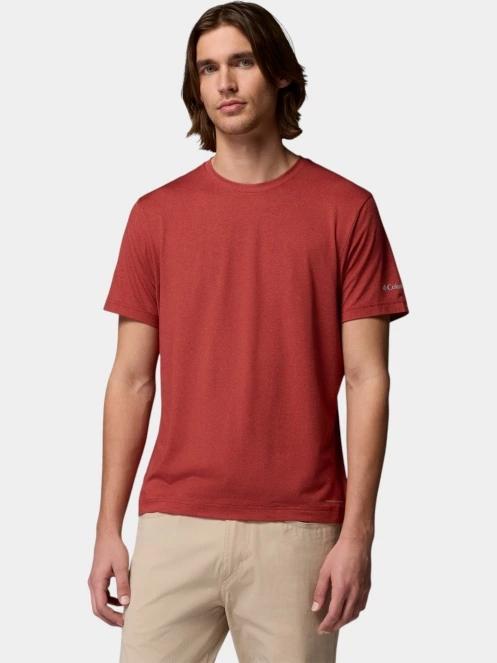 Columbia Parsons Point  Short Sleeve Logo Tee férfi rövid ujjú sport póló piros színben 2