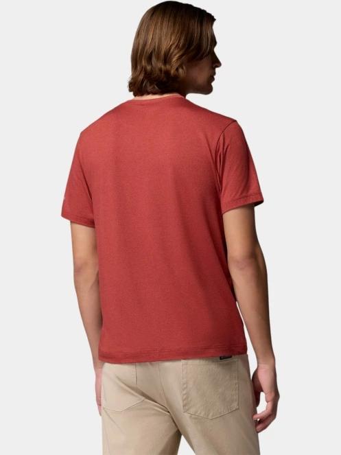 Columbia Parsons Point  Short Sleeve Logo Tee férfi rövid ujjú sport póló piros színben 4
