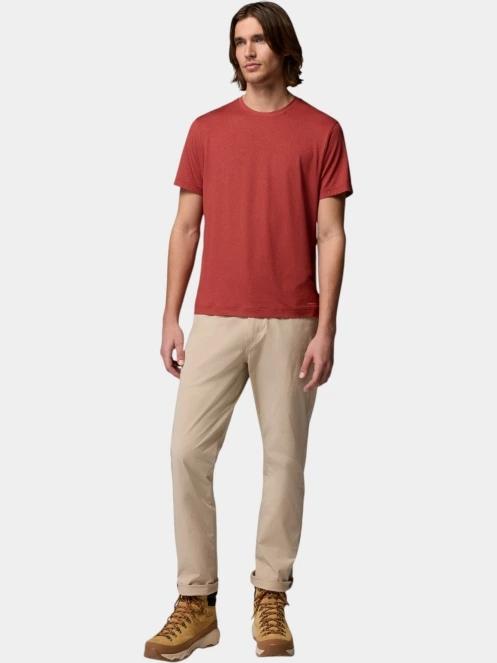 Columbia Parsons Point  Short Sleeve Logo Tee férfi rövid ujjú sport póló piros színben 5