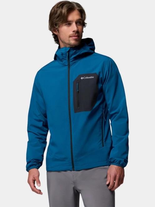 Columbia Tall Heights III Hooded Softshell férfi softshell felső kék színben 2
