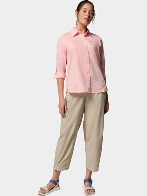 Columbia Silver Ridge Utility II Long Sleeve Shirt női hosszú ujjú ing rózsaszín színben 5