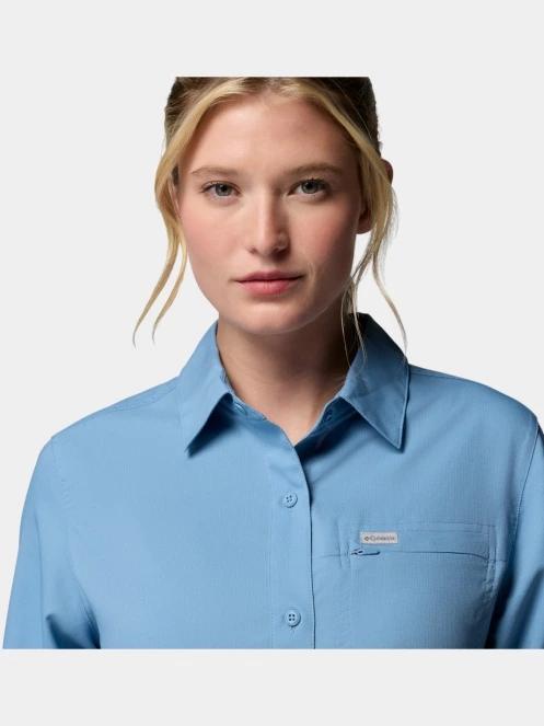 Columbia Silver Ridge Utility II Long Sleeve Shirt női hosszú ujjú ing kék színben 8