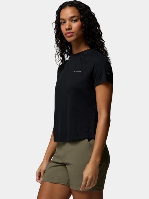 Columbia Stealth Spring Short Sleeve Tee női rövid ujjú sport póló fekete színben 3