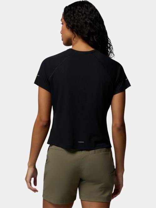 Columbia Stealth Spring Short Sleeve Tee női rövid ujjú sport póló fekete színben 4