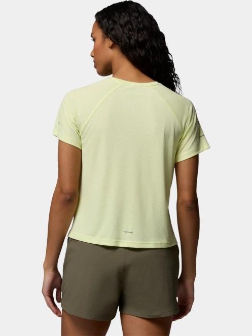 Columbia Stealth Spring Short Sleeve Tee női rövid ujjú sport póló sárga színben 4