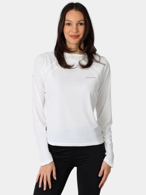 Columbia Stealth Spring Long Sleeve Hoodie női hosszú ujjú sport póló fehér színben 2