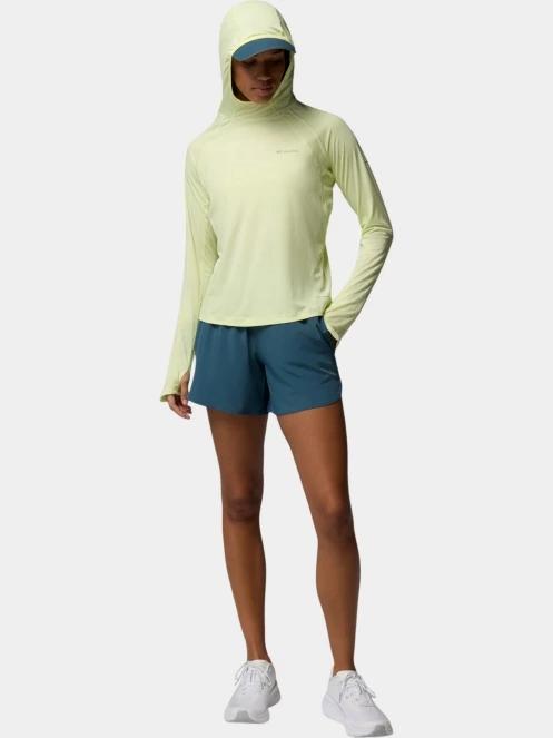 Columbia Stealth Spring Long Sleeve Hoodie női hosszú ujjú sport póló sárga színben 5