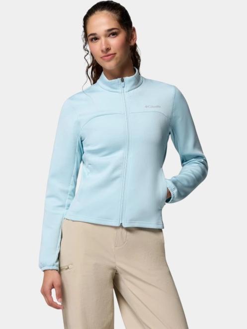 Columbia Sloan Crest Spacer Fleece Full Zip női polár pulóver világoskék színben 2
