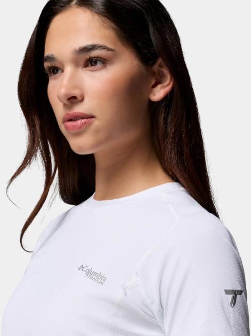 Columbia Diamond Peak Pro Short Sleeve Shirt női rövid ujjú sport póló fehér színben 8