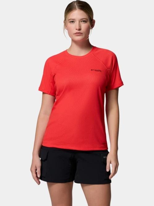 Columbia Driventure Short Sleeve női rövid ujjú sport póló piros színben 2