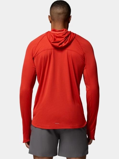 Columbia Stealth Spring Long Sleeve Hoodie férfi hosszú ujjú sport póló piros színben 3